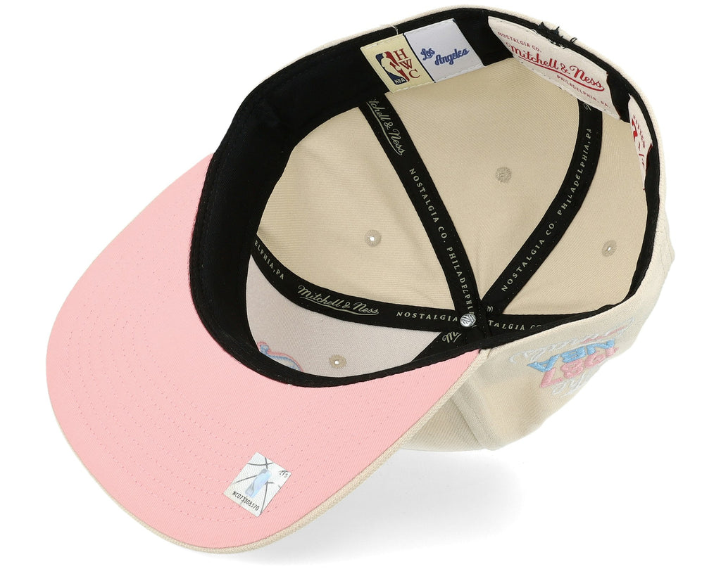 MENS MITCHELL & NESS NBA CAKE POP FITTED HWC LAKERS - OFF WHITE