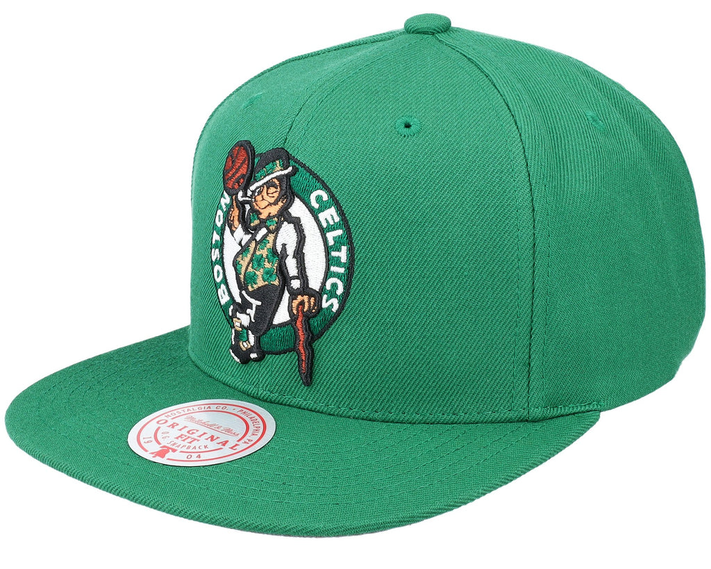 MENS MITCHELL & NESS NBA TEAM GROUND 2.0 SNAPBACK CELTICS - GREEN