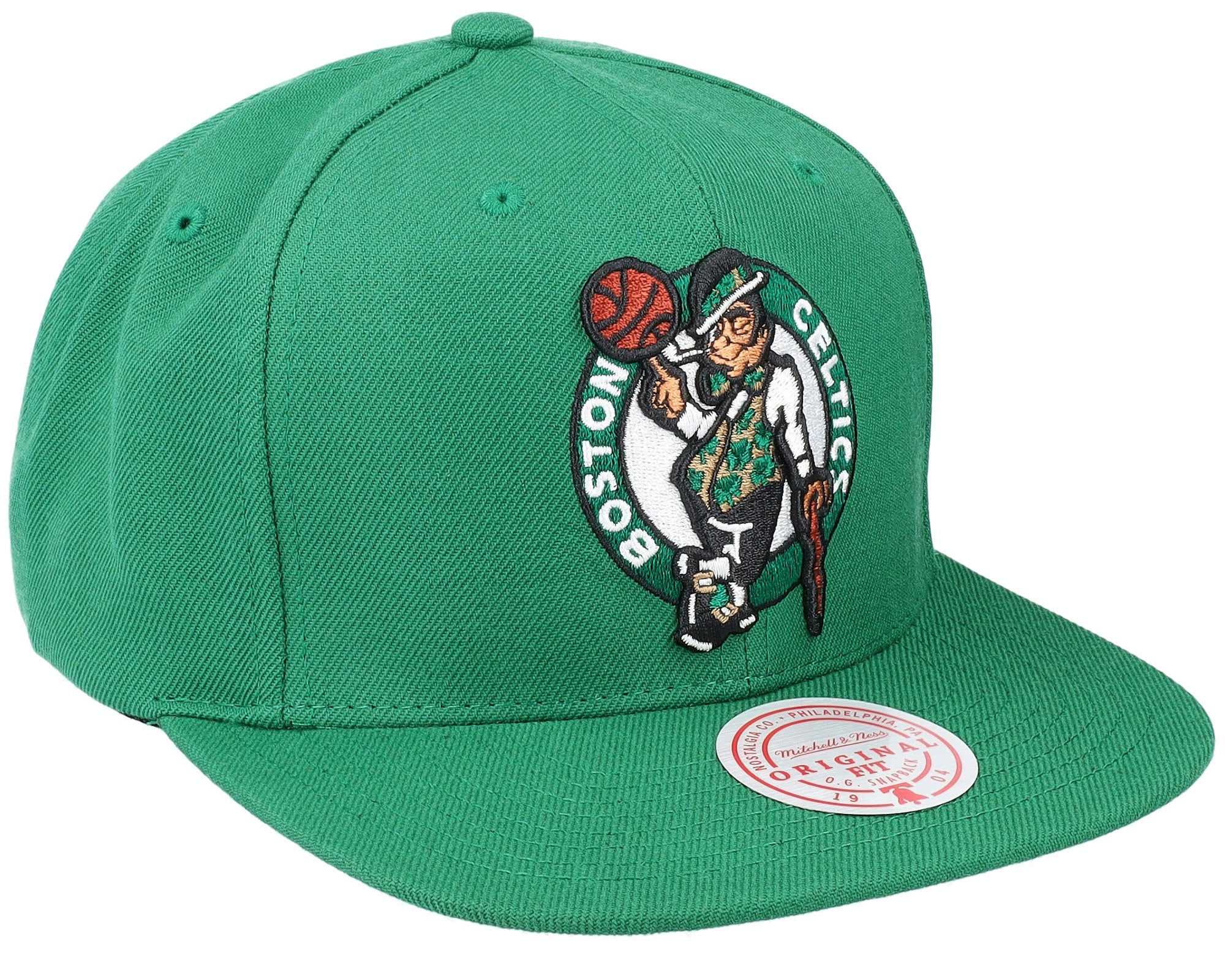 MENS MITCHELL & NESS NBA TEAM GROUND 2.0 SNAPBACK CELTICS - GREEN