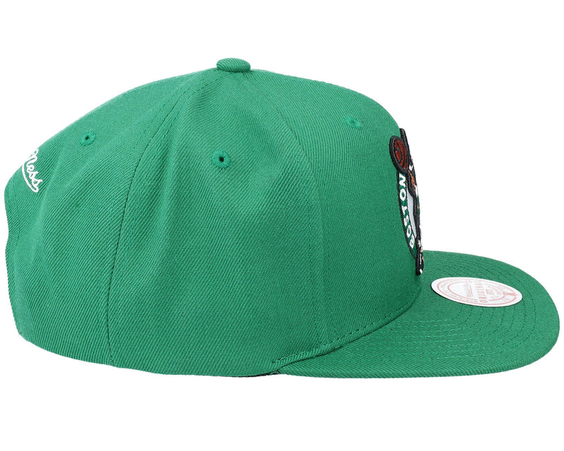 MENS MITCHELL & NESS NBA TEAM GROUND 2.0 SNAPBACK CELTICS - GREEN