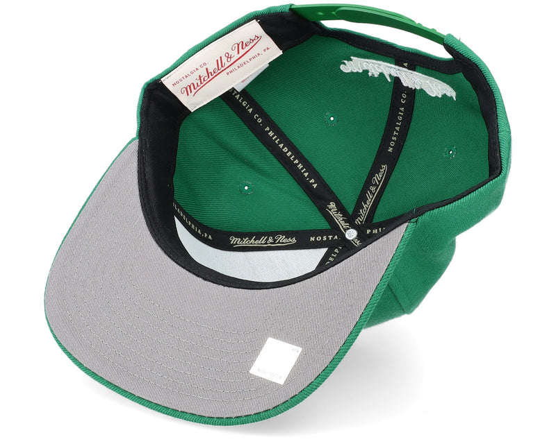 MENS MITCHELL & NESS NBA TEAM GROUND 2.0 SNAPBACK CELTICS - GREEN