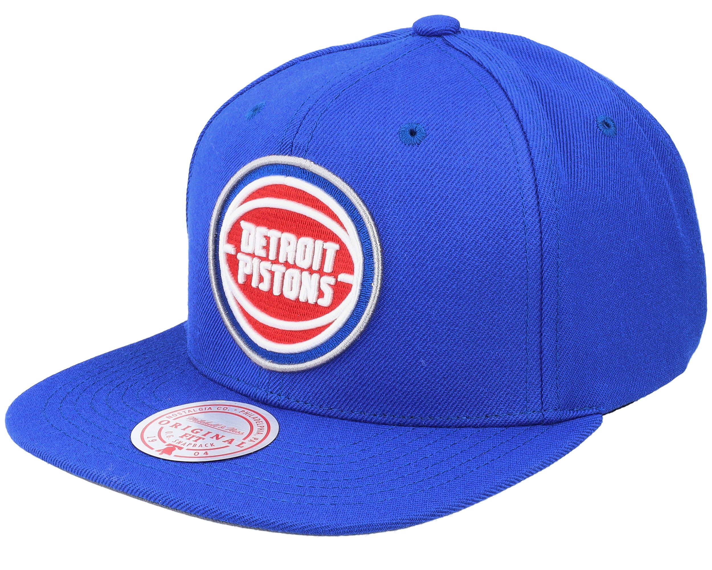 Mens Mitchell & Ness NBA TEAM GROUND 2.0 SNAPBACK PISTONS