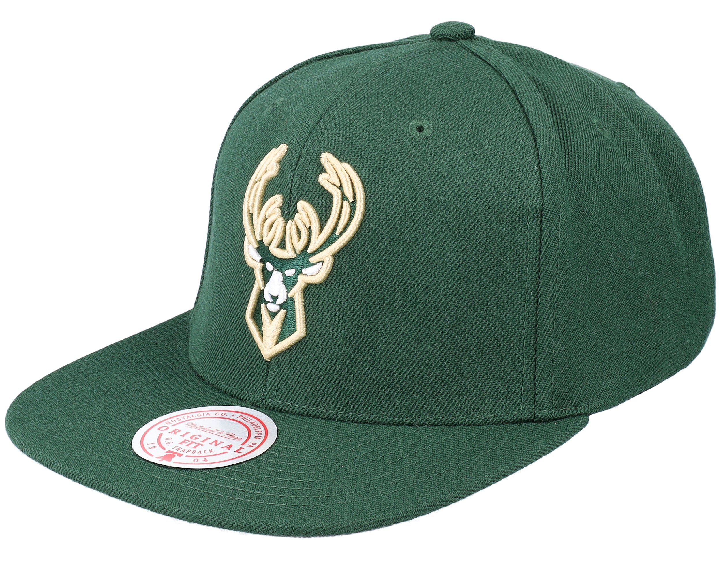 Mens Mitchell & Ness NBA TEAM GROUND 2.0 SNAPBACK BUCKS