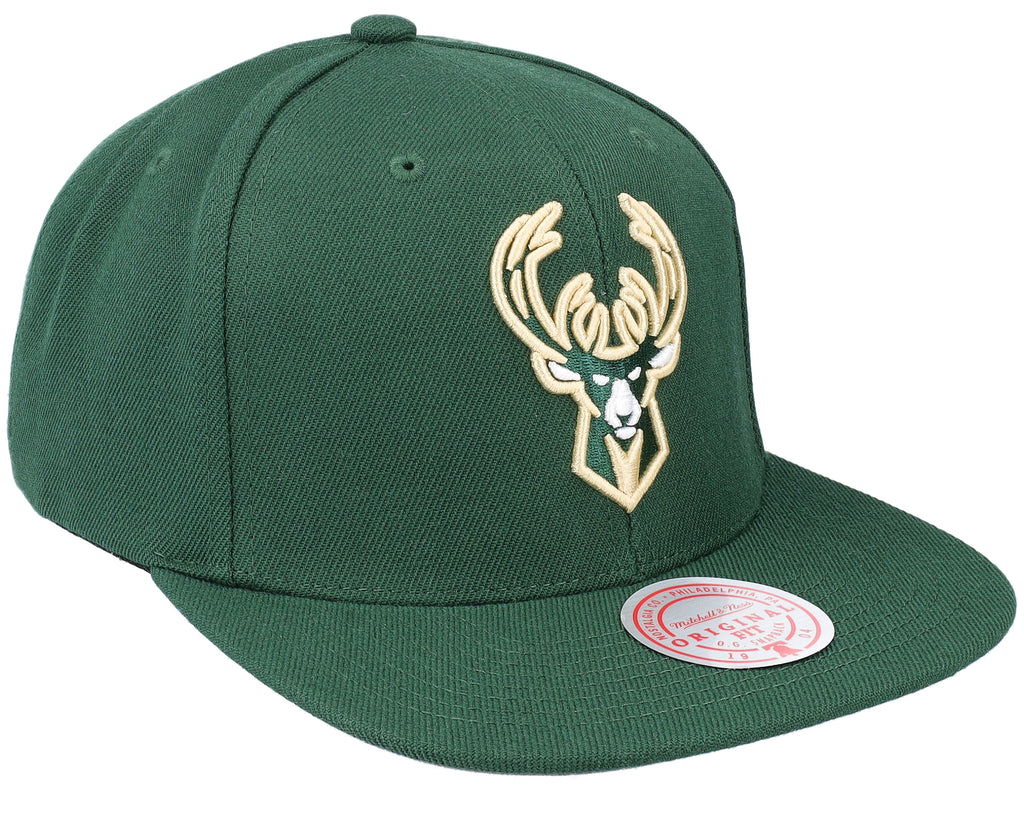 Mens Mitchell & Ness NBA TEAM GROUND 2.0 SNAPBACK BUCKS