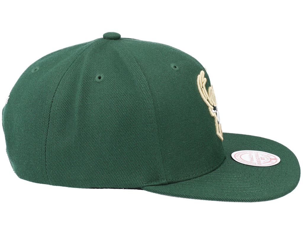 Mens Mitchell & Ness NBA TEAM GROUND 2.0 SNAPBACK BUCKS