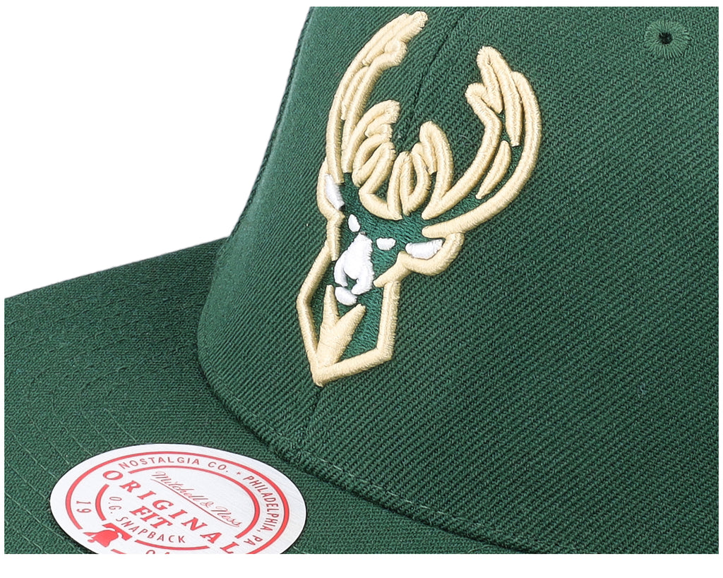 Mens Mitchell & Ness NBA TEAM GROUND 2.0 SNAPBACK BUCKS
