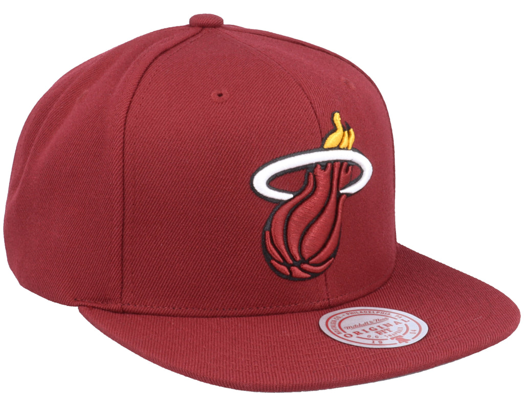 Mens Mitchell & Ness NBA TEAM GROUND 2.0 SNAPBACK HEAT