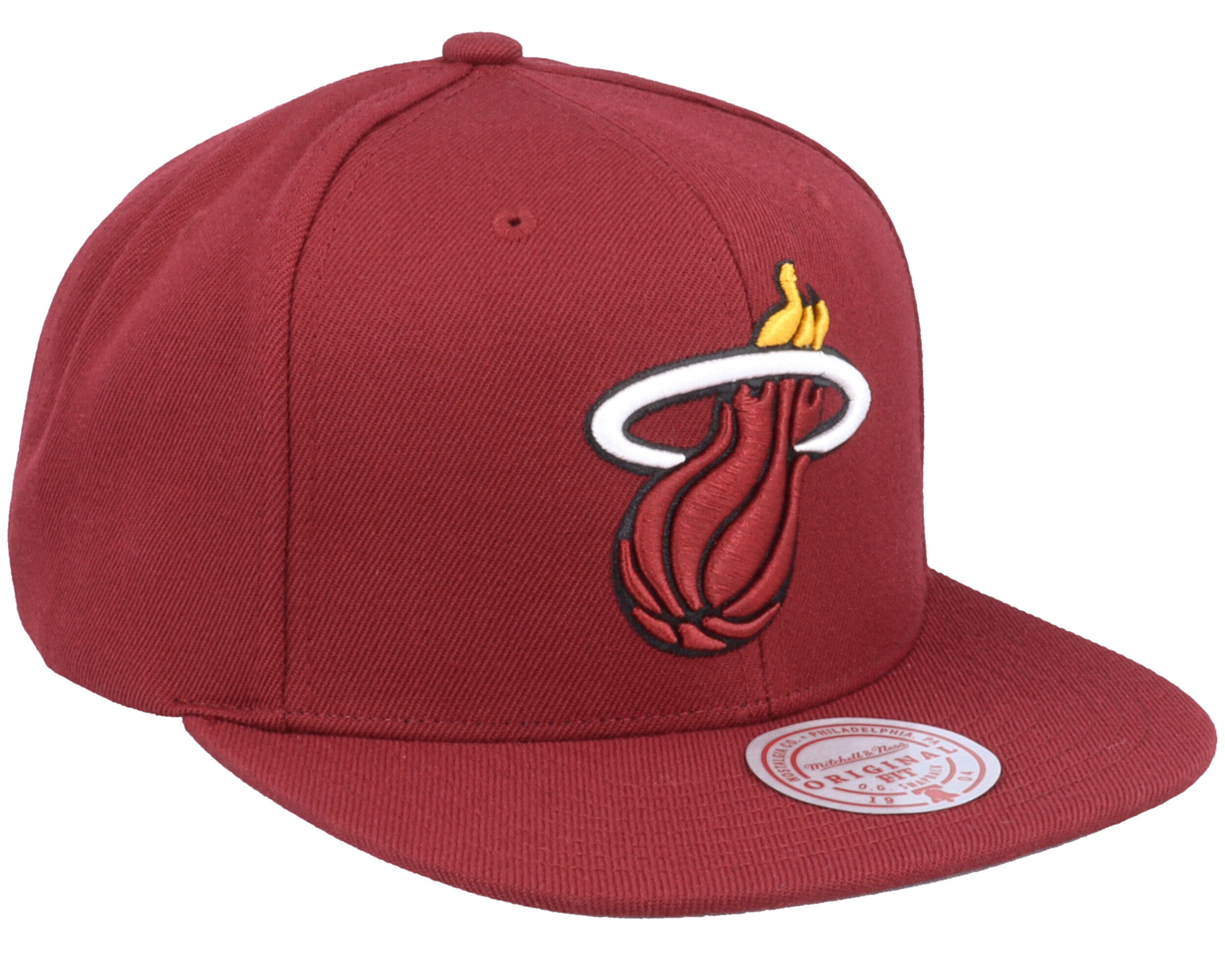 Mens Mitchell & Ness NBA TEAM GROUND 2.0 SNAPBACK HEAT