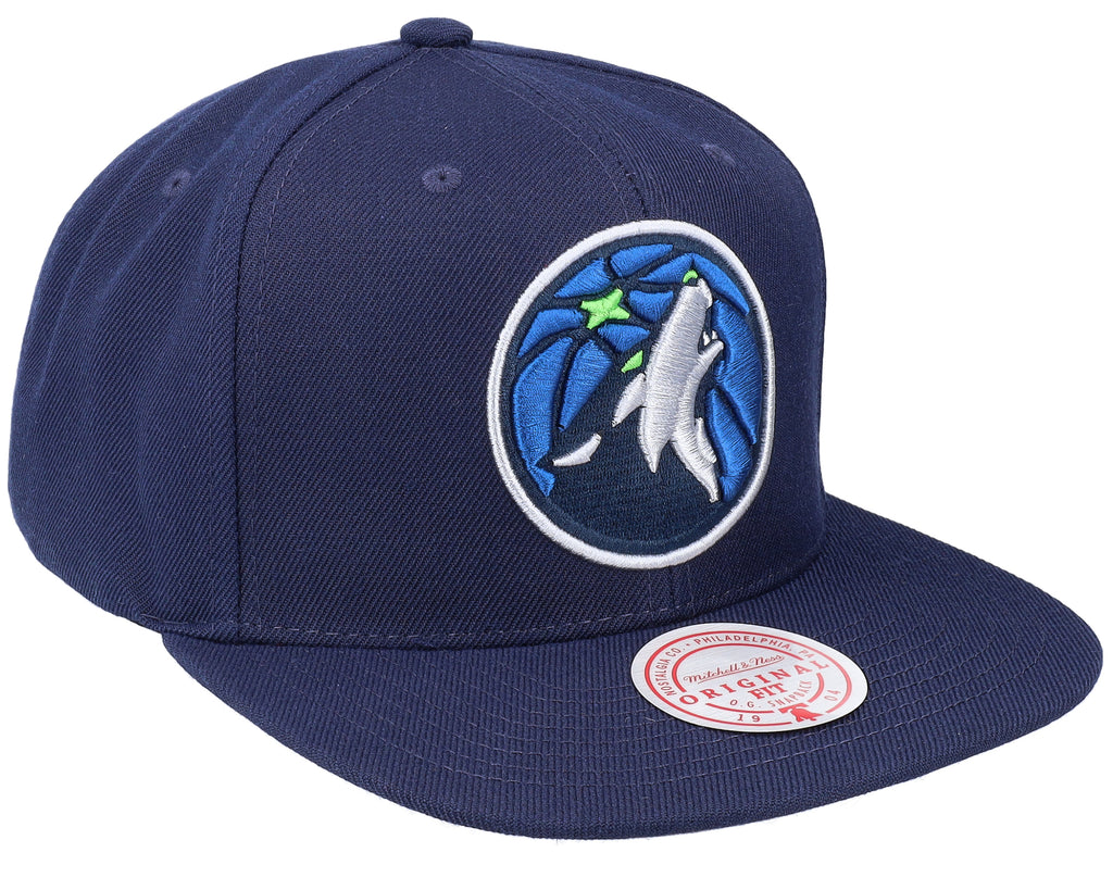 Mens Mitchell & Ness NBA TEAM GROUND 2.0 SNAPBACK TIMBERWOLVES