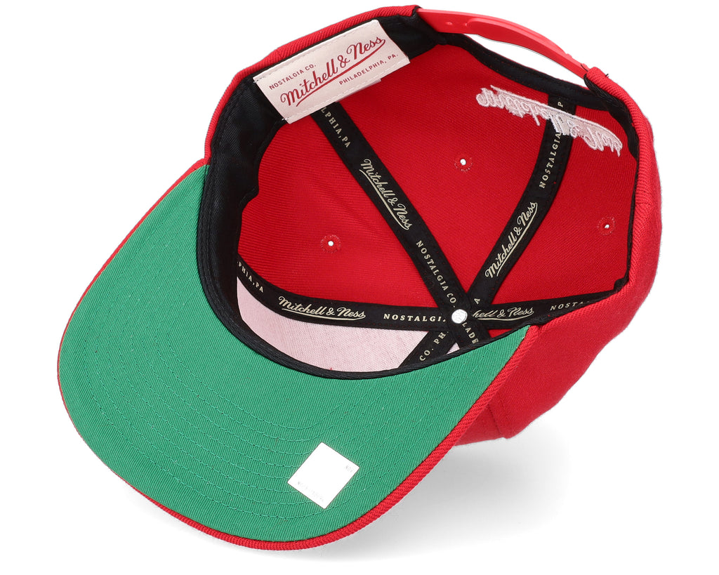 Mens Mitchell & Ness NBA TEAM GROUND 2.0 SNAPBACK HWC BULLS