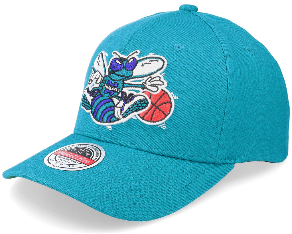 Mens Mitchell & Ness NBA TEAM GROUND 2.0 STRETCH SNAPBACK HWC HORNETS