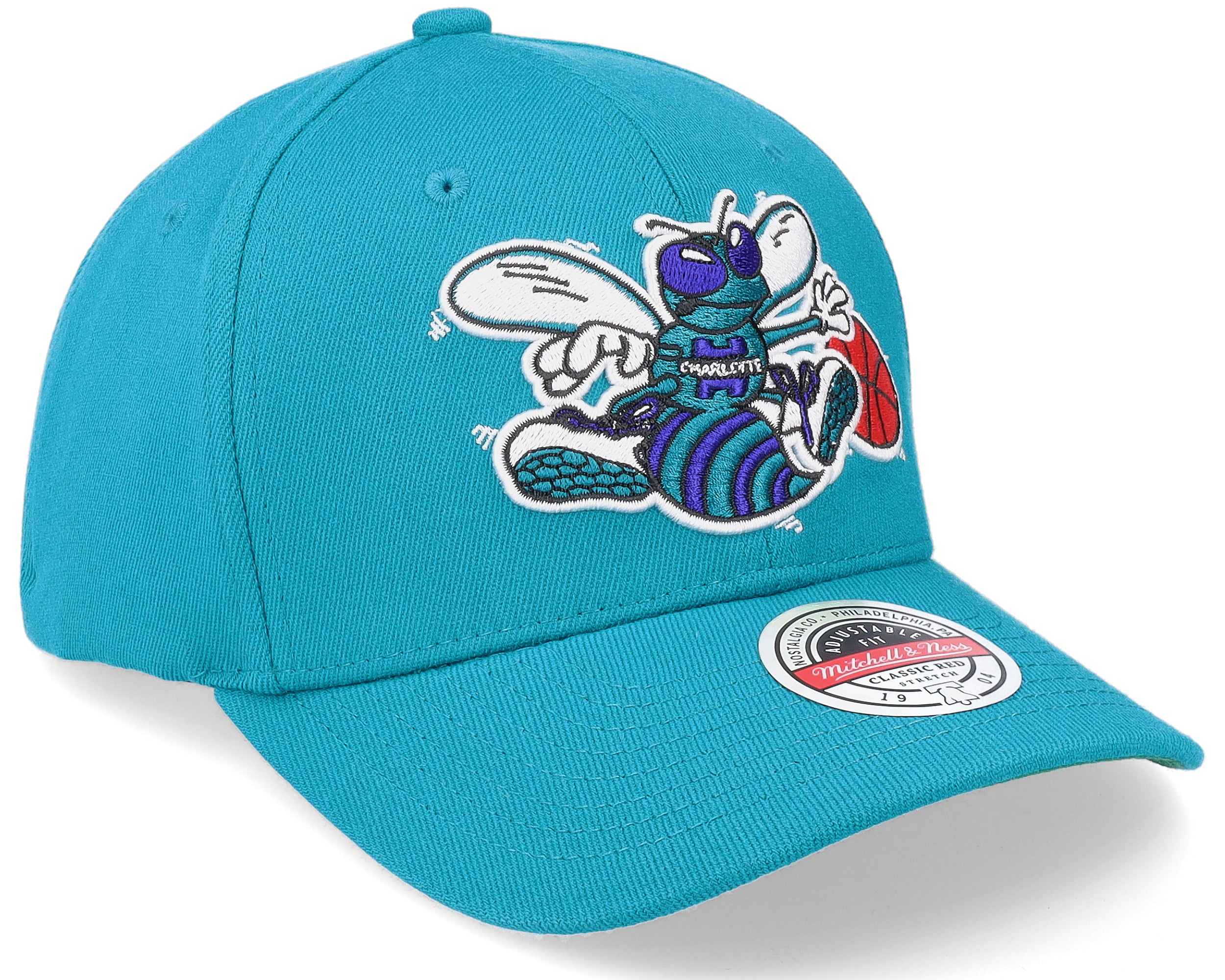 Mens Mitchell & Ness NBA TEAM GROUND 2.0 STRETCH SNAPBACK HWC HORNETS