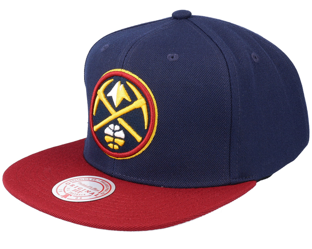 Mens Mitchell & Ness NBA TEAM 2 TONE 2.0 SNAPBACK NBA NUGGETS