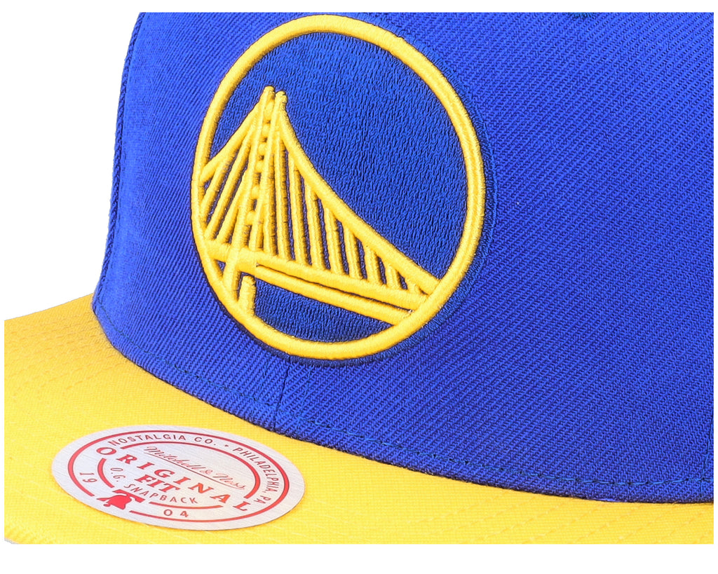 Mens Mitchell & Ness NBA TEAM 2 TONE 2.0 SNAPBACK NBA WARRIORS