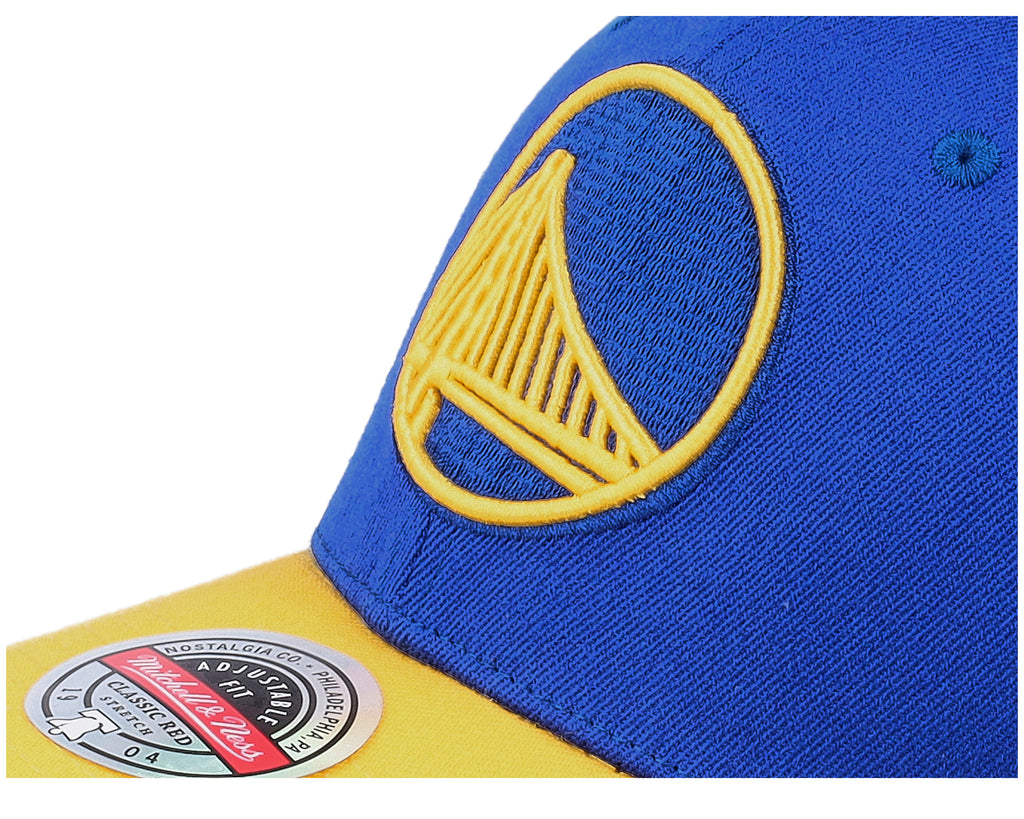 Mens Mitchell & Ness NBA TEAM 2 TONE 2.0 STRETCH SNAPBACK NBA WARRIORS