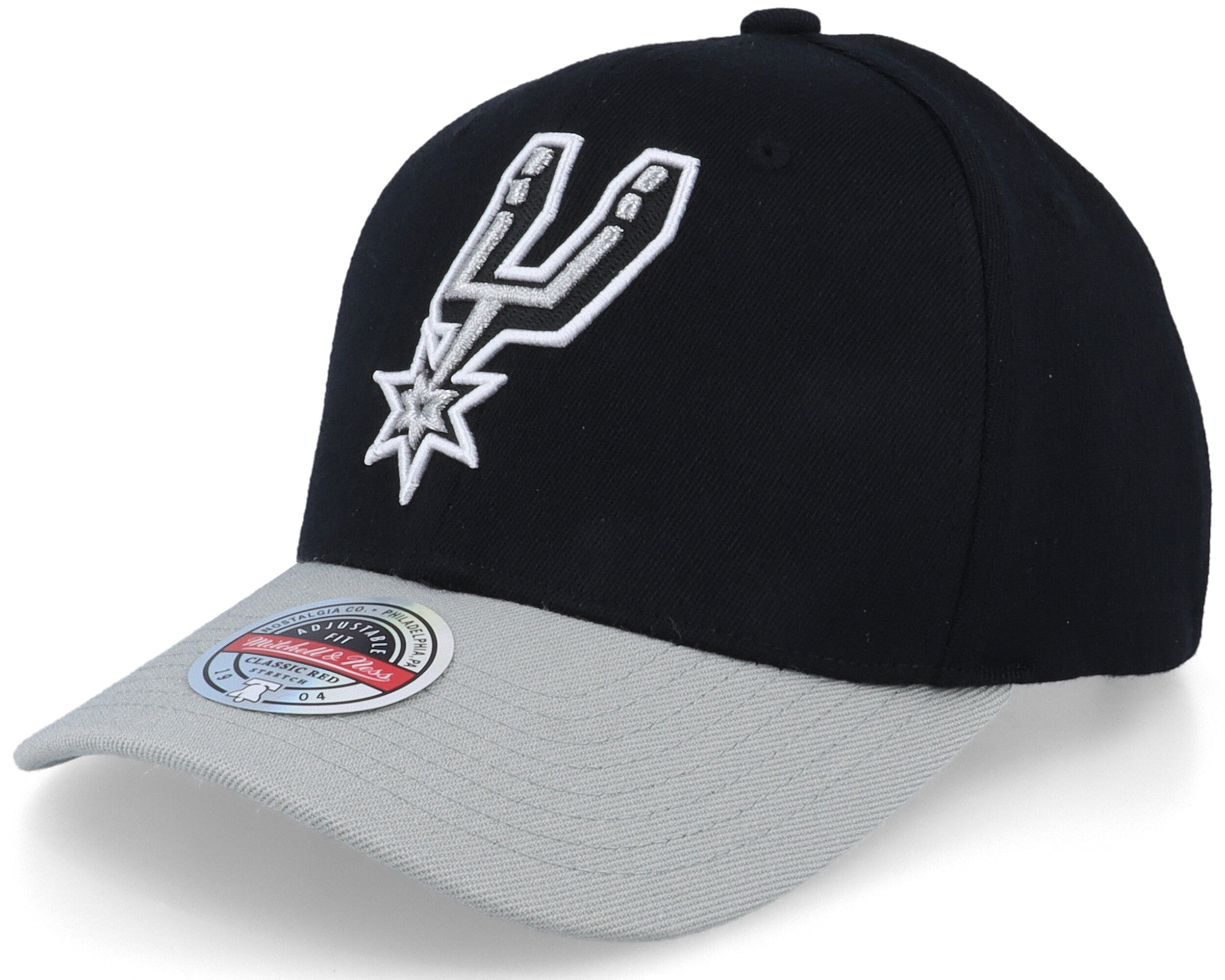Mens Mitchell & Ness NBA TEAM 2 TONE 2.0 STRETCH SNAPBACK NBA SPURS