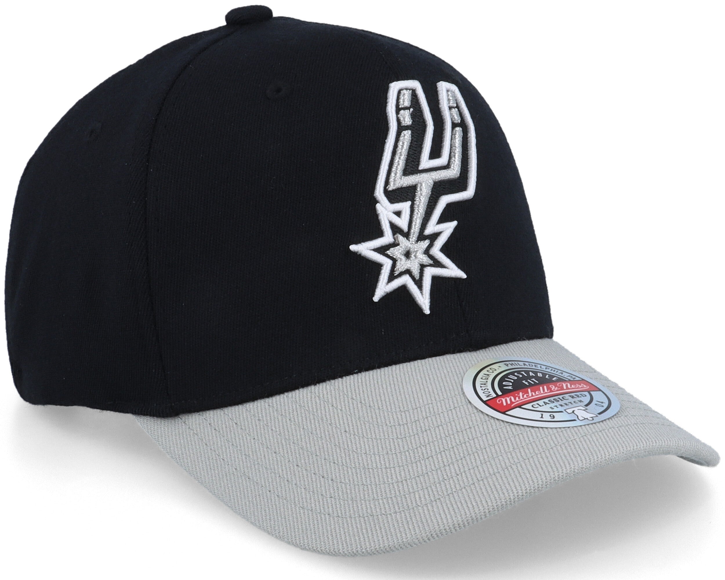 Mens Mitchell & Ness NBA TEAM 2 TONE 2.0 STRETCH SNAPBACK NBA SPURS