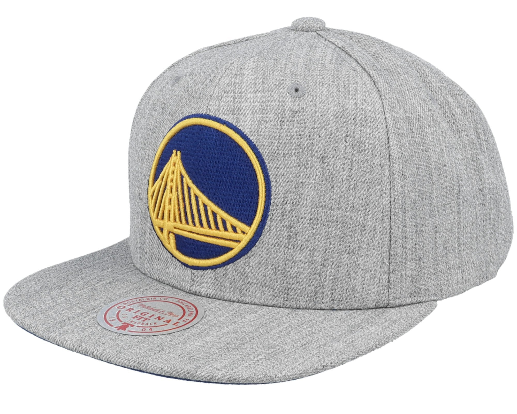 MENS MITCHELL & NESS NBA TEAM HEATHER 2.0 SNAPBACK WARRIORS