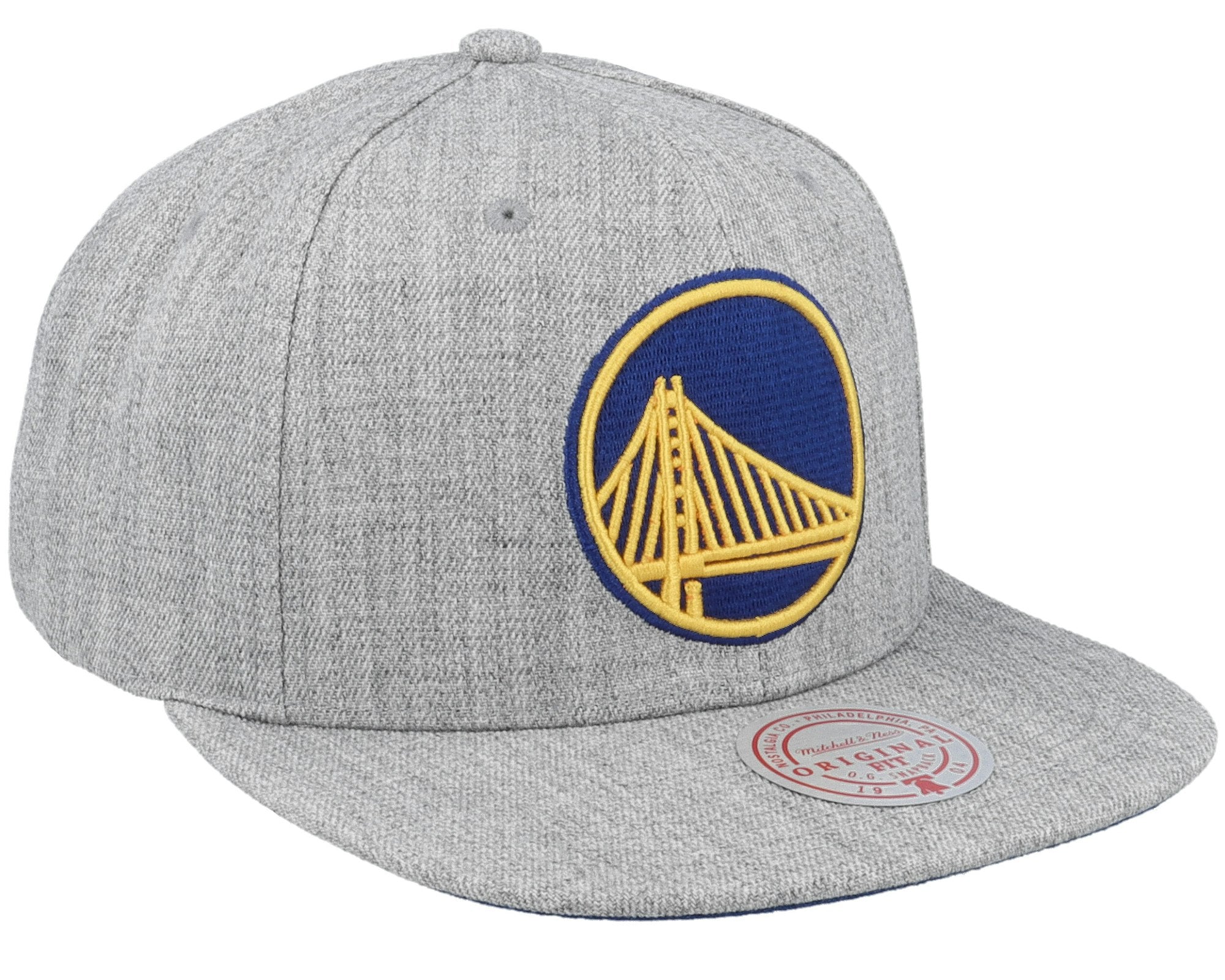 MENS MITCHELL & NESS NBA TEAM HEATHER 2.0 SNAPBACK WARRIORS