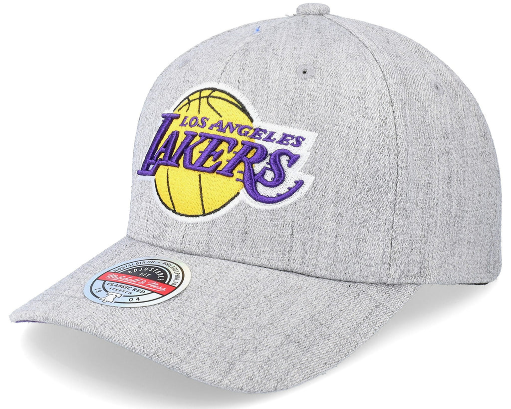 Mens MITCHELL & NESS NBA TEAM HEATHER 2.0 STRETCH SNAPBACK LAKERS