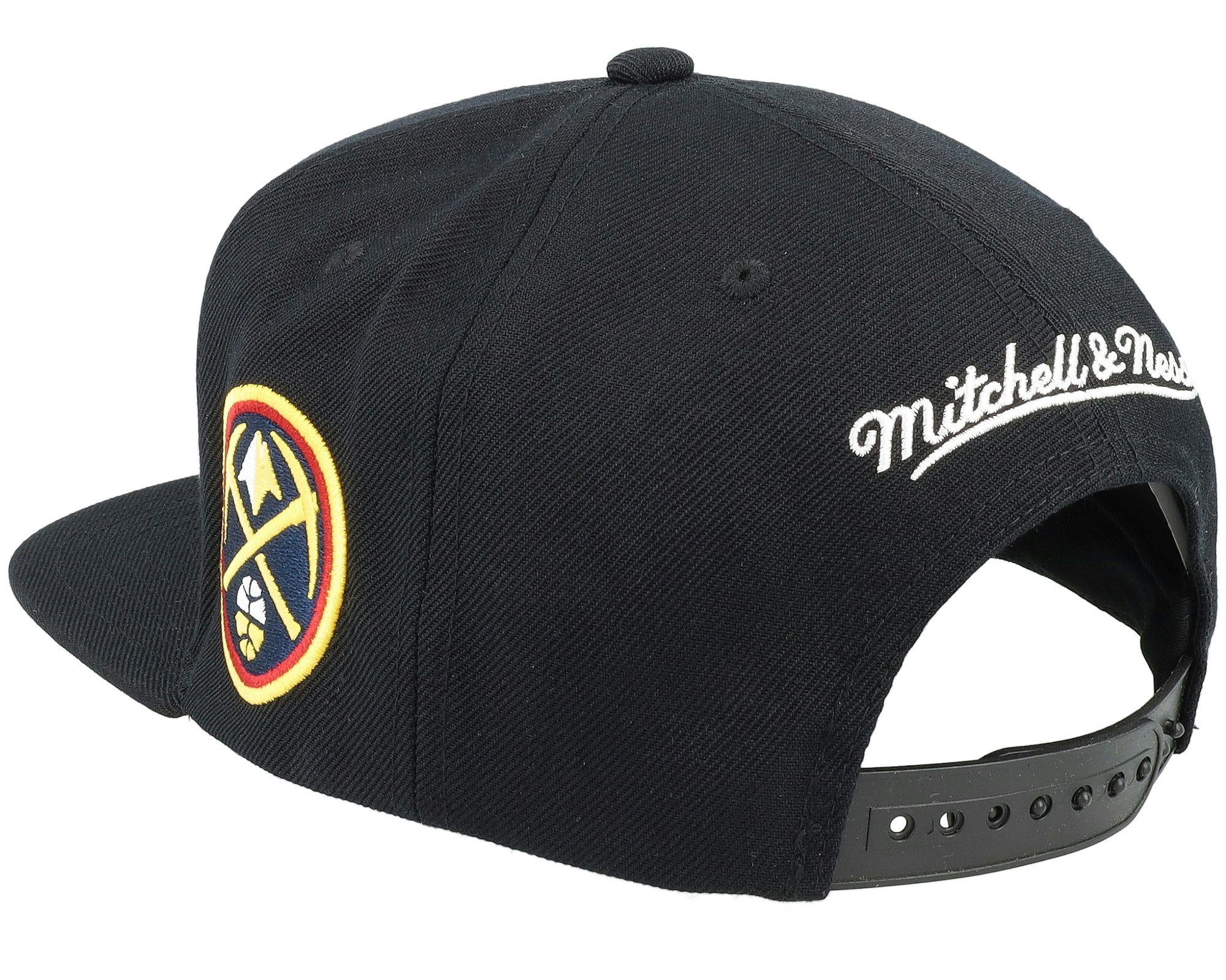 MENS MITCHELL & NESS NBA TEAM SCRIPT 2.0 SNAPBACK NUGGETS