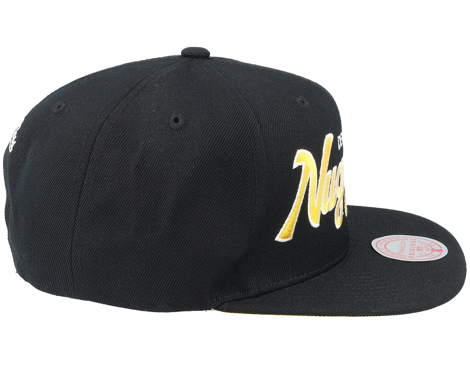 MENS MITCHELL & NESS NBA TEAM SCRIPT 2.0 SNAPBACK NUGGETS