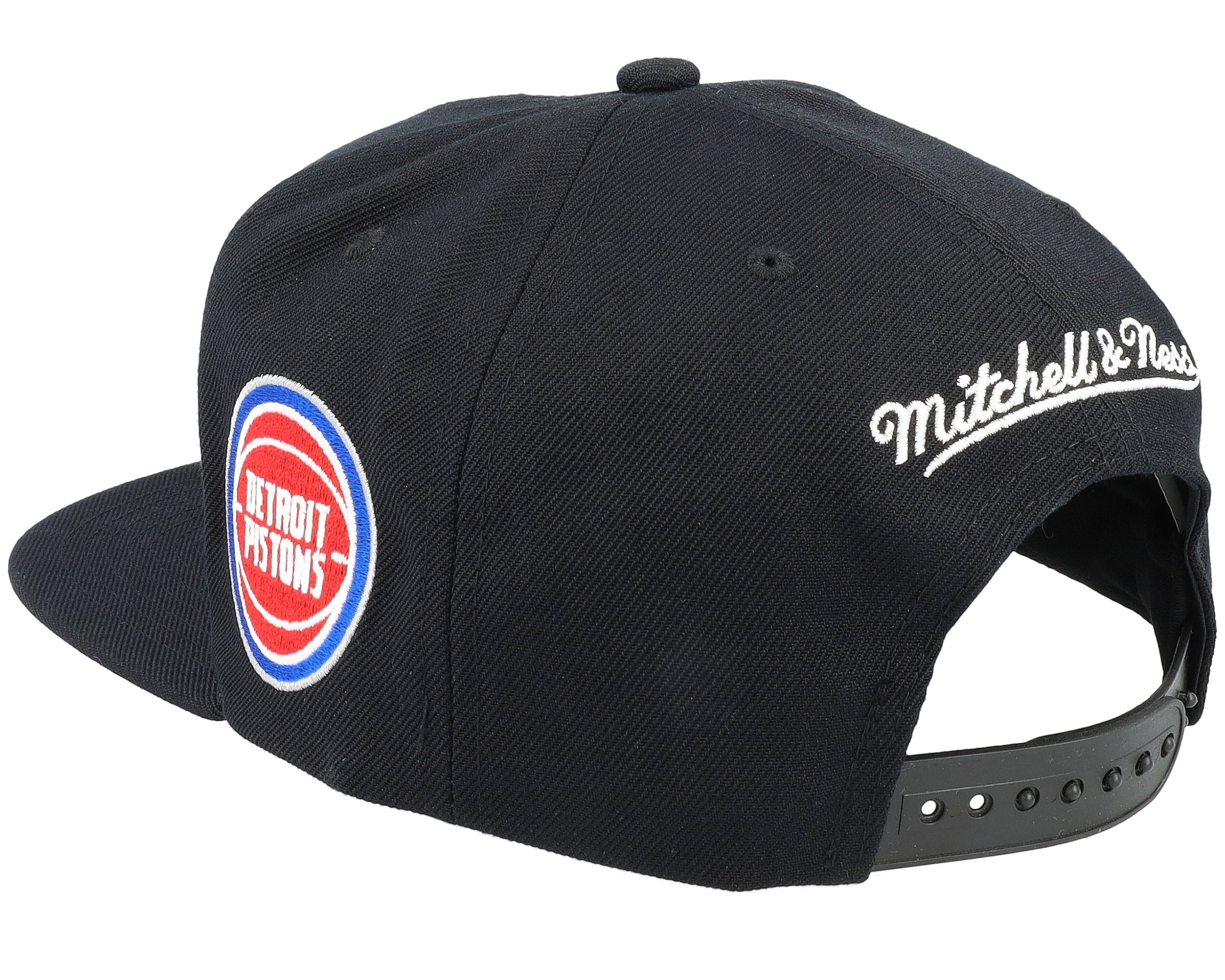 Mens Mitchell & Ness NBA TEAM SCRIPT 2.0 SNAPBACK PISTONS