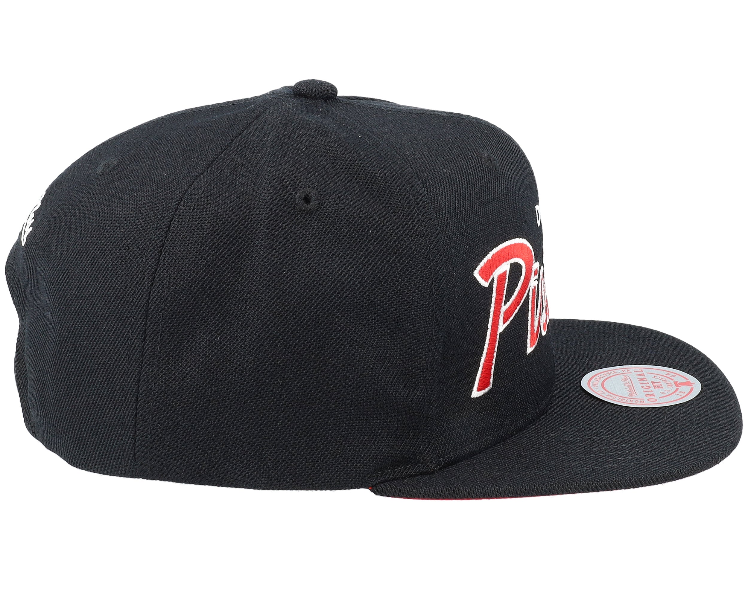 Mens Mitchell & Ness NBA TEAM SCRIPT 2.0 SNAPBACK PISTONS