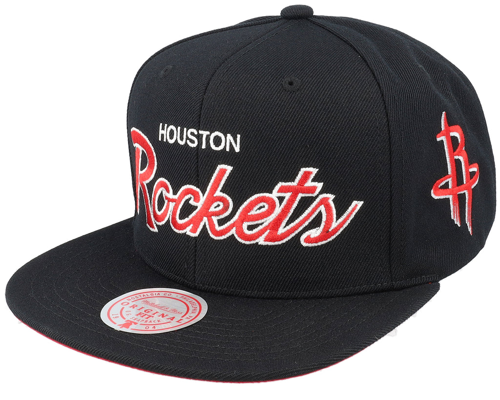 Mens Mitchell & Ness NBA TEAM SCRIPT 2.0 SNAPBACK ROCKETS