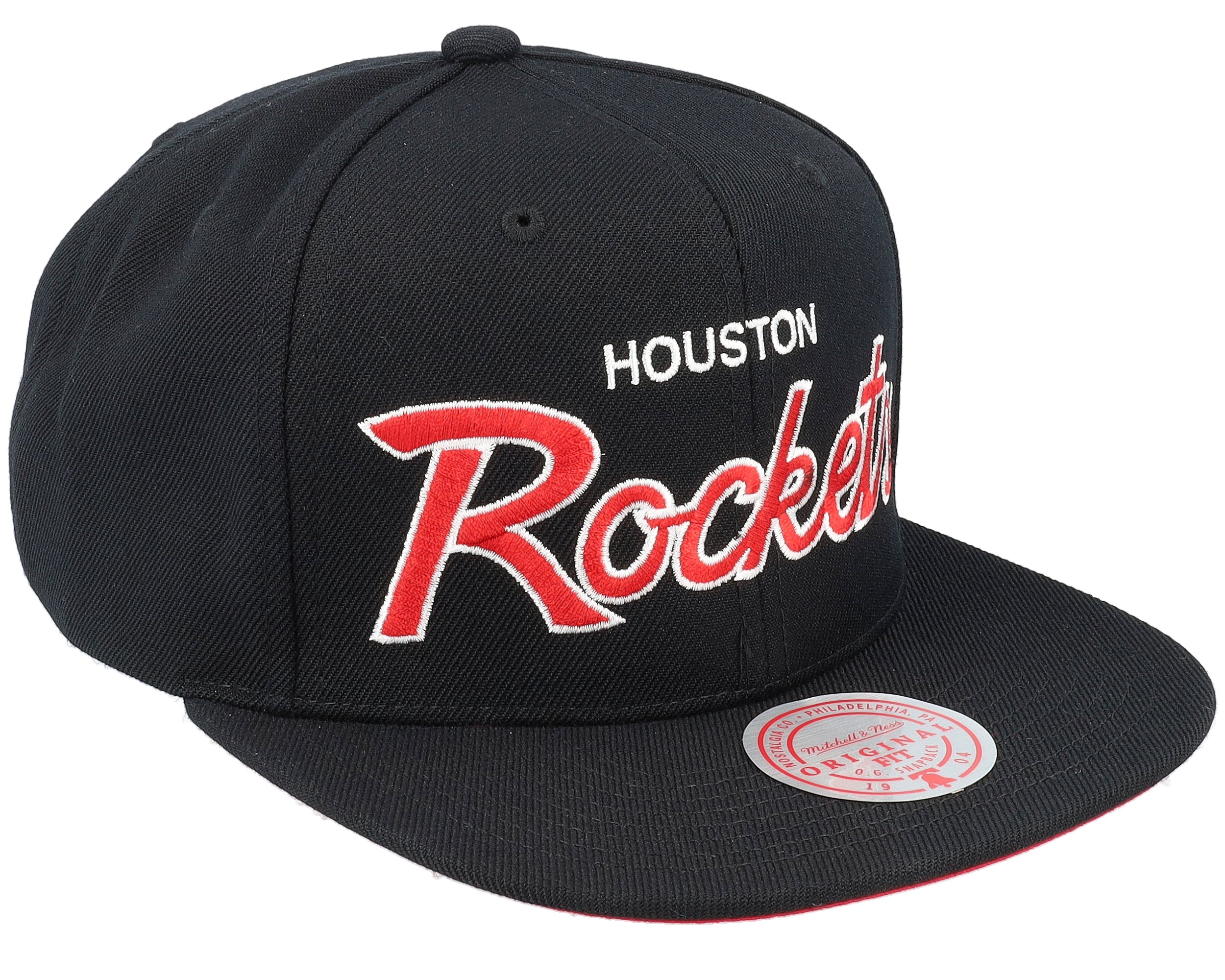 Mens Mitchell & Ness NBA TEAM SCRIPT 2.0 SNAPBACK ROCKETS