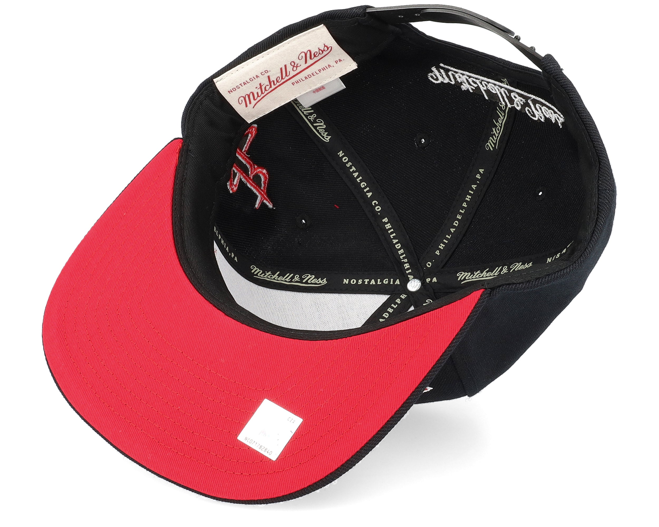 Mens Mitchell & Ness NBA TEAM SCRIPT 2.0 SNAPBACK ROCKETS