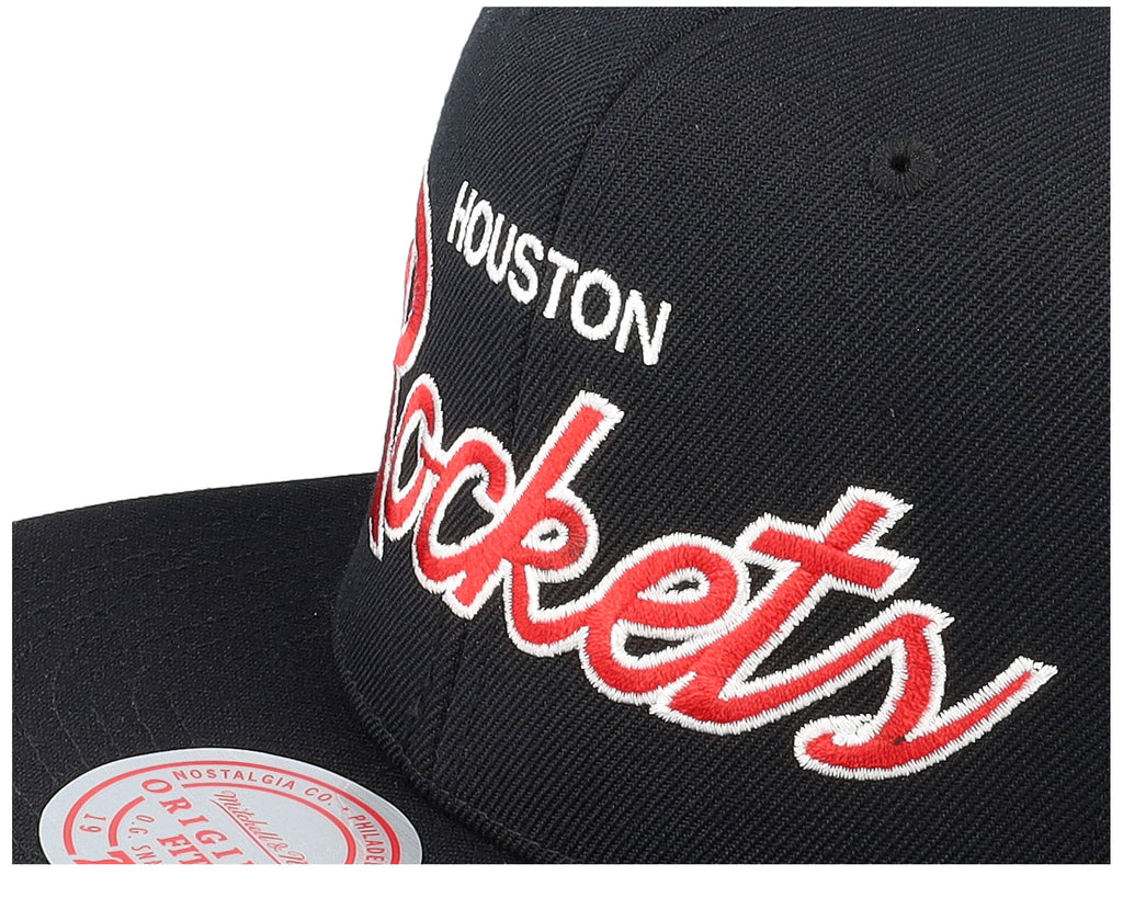 Mens Mitchell & Ness NBA TEAM SCRIPT 2.0 SNAPBACK ROCKETS