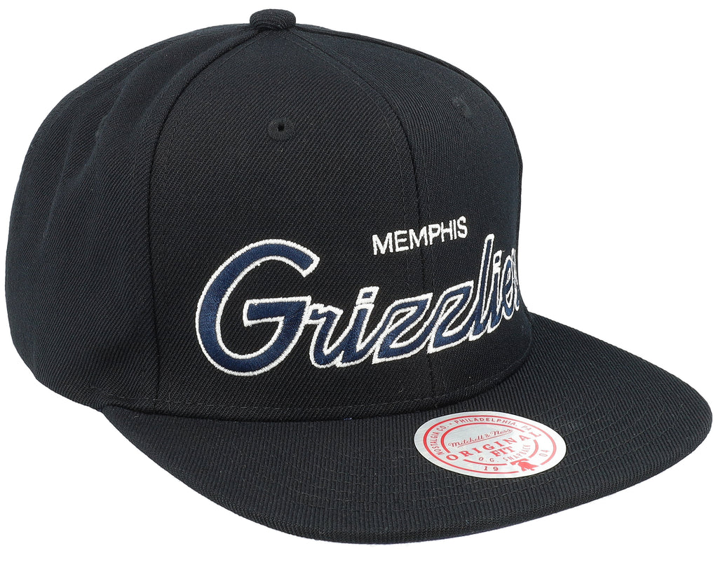 Mens Mitchell & Ness NBA TEAM SCRIPT 2.0 SNAPBACK GRIZZLIES