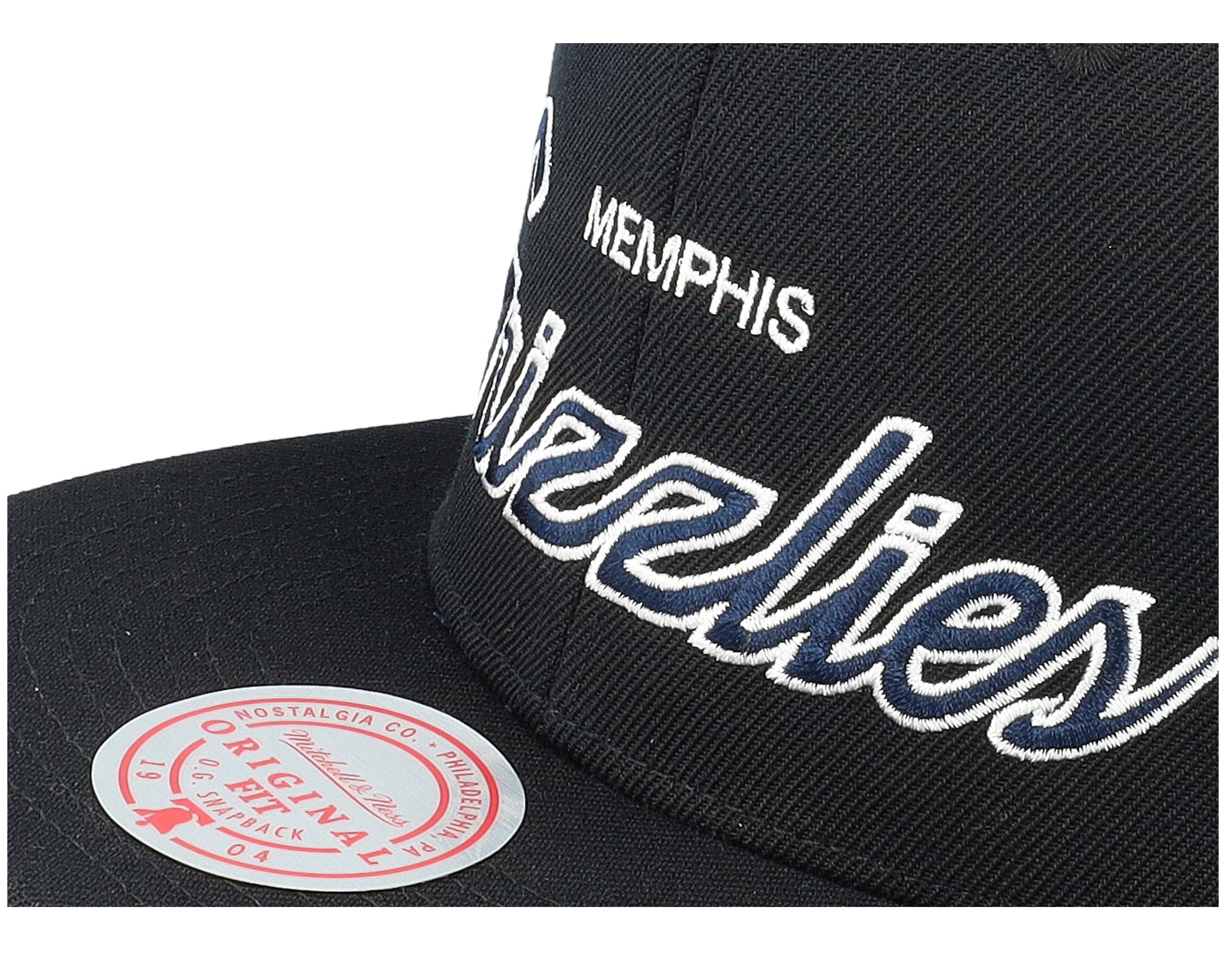 Mens Mitchell & Ness NBA TEAM SCRIPT 2.0 SNAPBACK GRIZZLIES