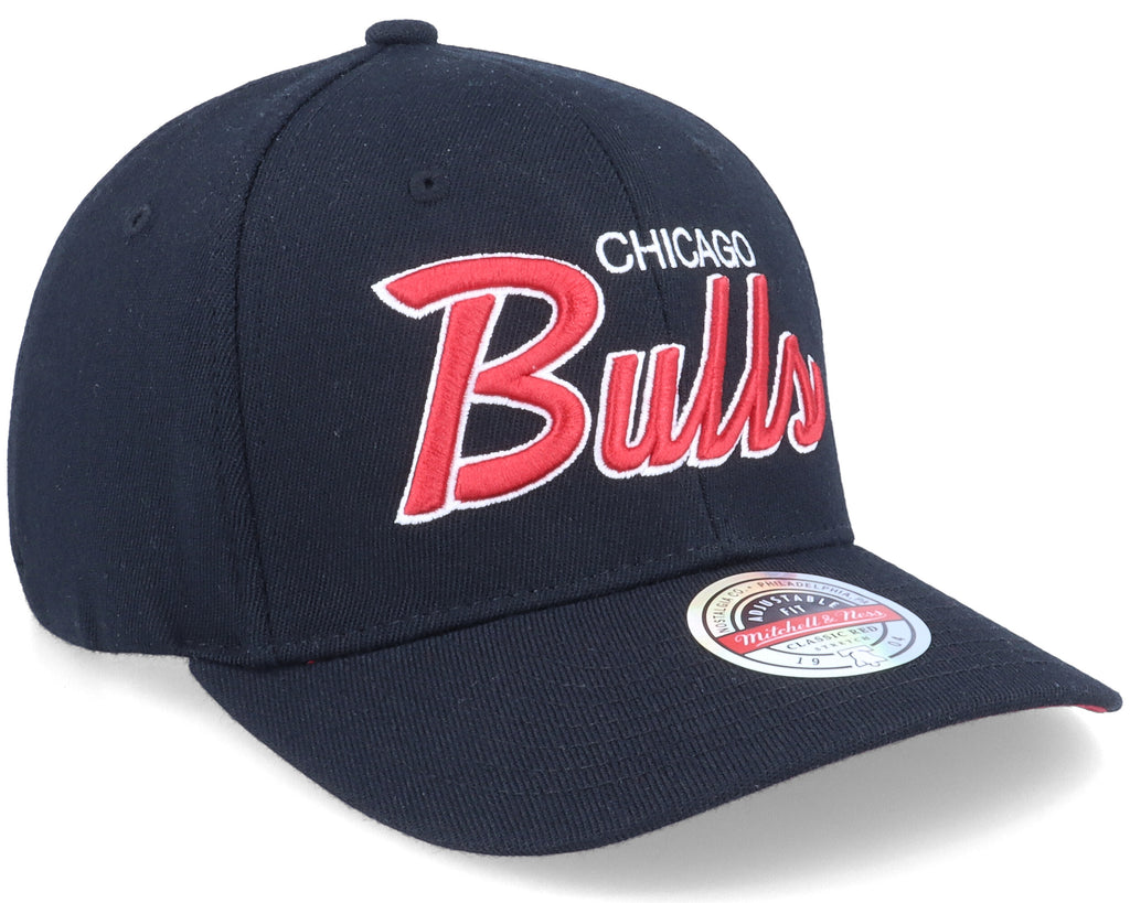 Mens Mitchell & Ness NBA TEAM SCRIPT 2.0 STRETCH SNAPBACK BULLS