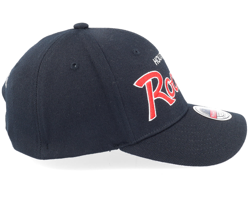 Mens Mitchell & Ness NBA TEAM SCRIPT 2.0 STRETCH SNAPBACK ROCKETS