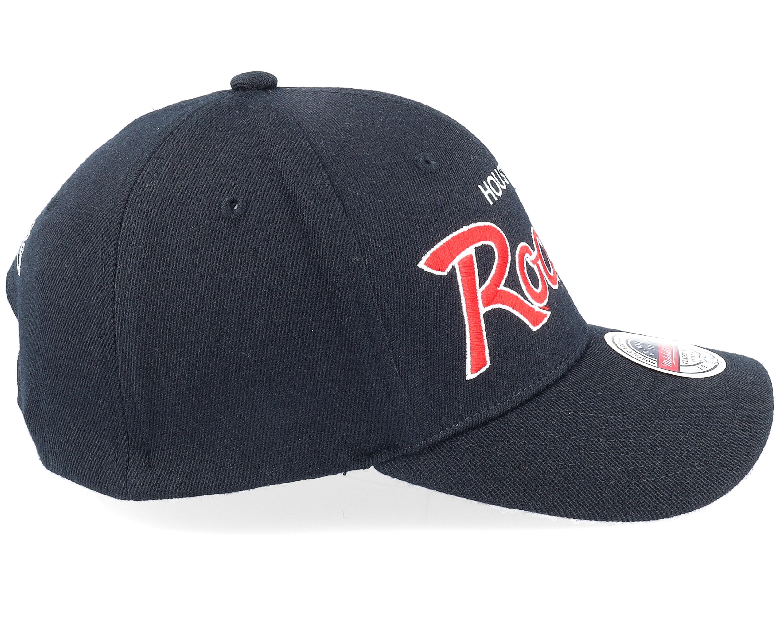 Mens Mitchell & Ness NBA TEAM SCRIPT 2.0 STRETCH SNAPBACK ROCKETS