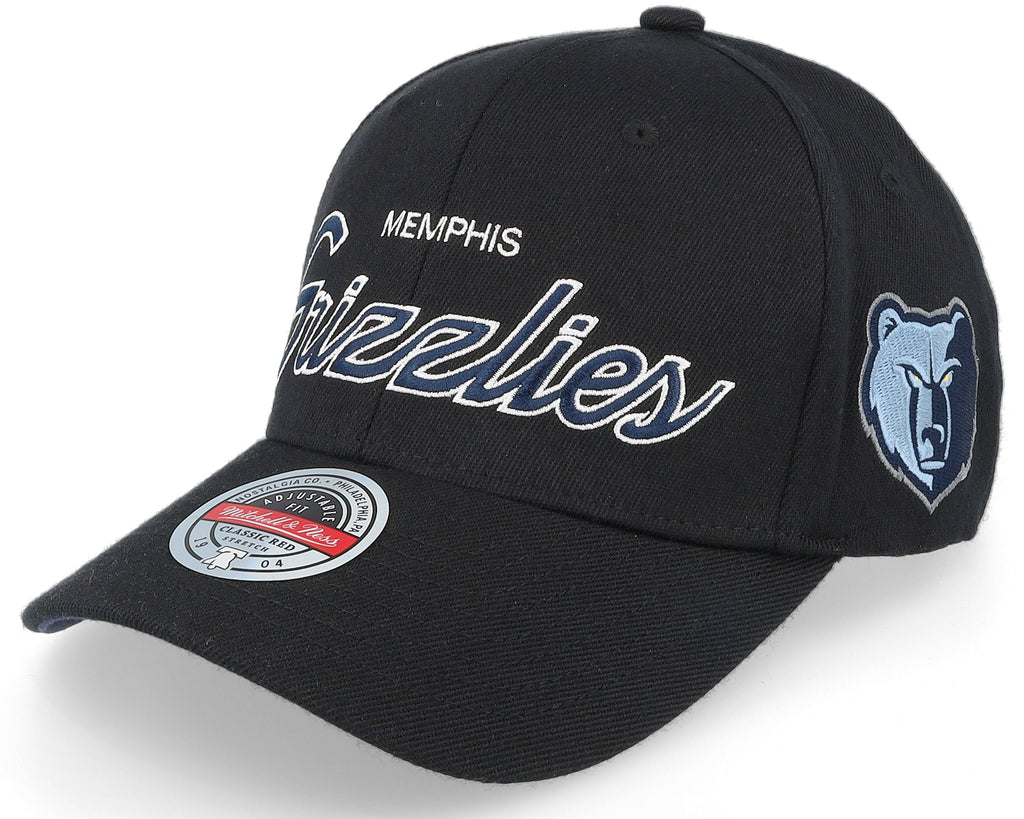 Mens Mitchell & Ness NBA TEAM SCRIPT 2.0 STRETCH SNAPBACK GRIZZLIES