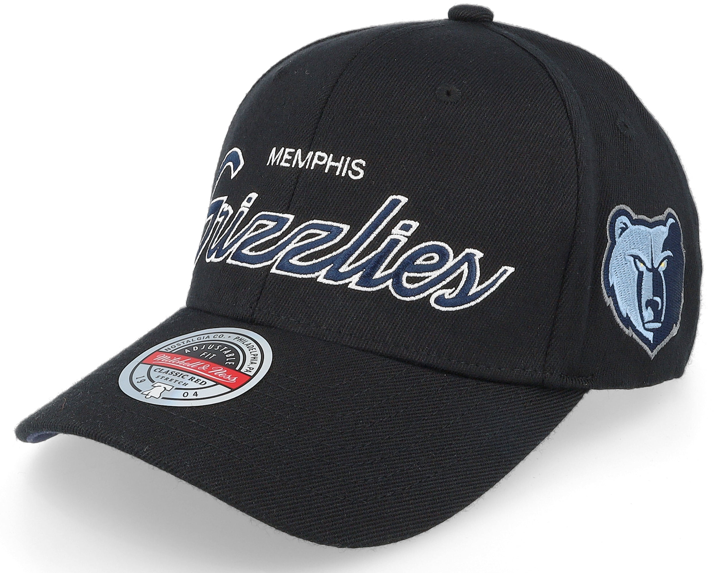 Mens Mitchell & Ness NBA TEAM SCRIPT 2.0 STRETCH SNAPBACK GRIZZLIES