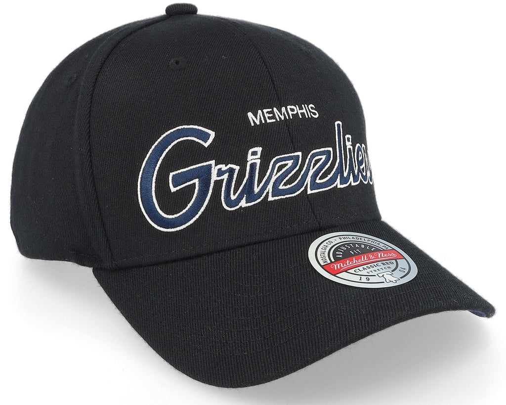 Mens Mitchell & Ness NBA TEAM SCRIPT 2.0 STRETCH SNAPBACK GRIZZLIES