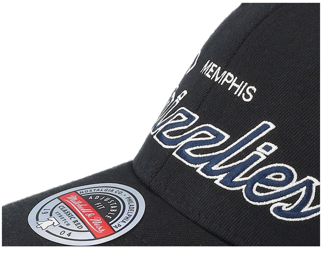 Mens Mitchell & Ness NBA TEAM SCRIPT 2.0 STRETCH SNAPBACK GRIZZLIES