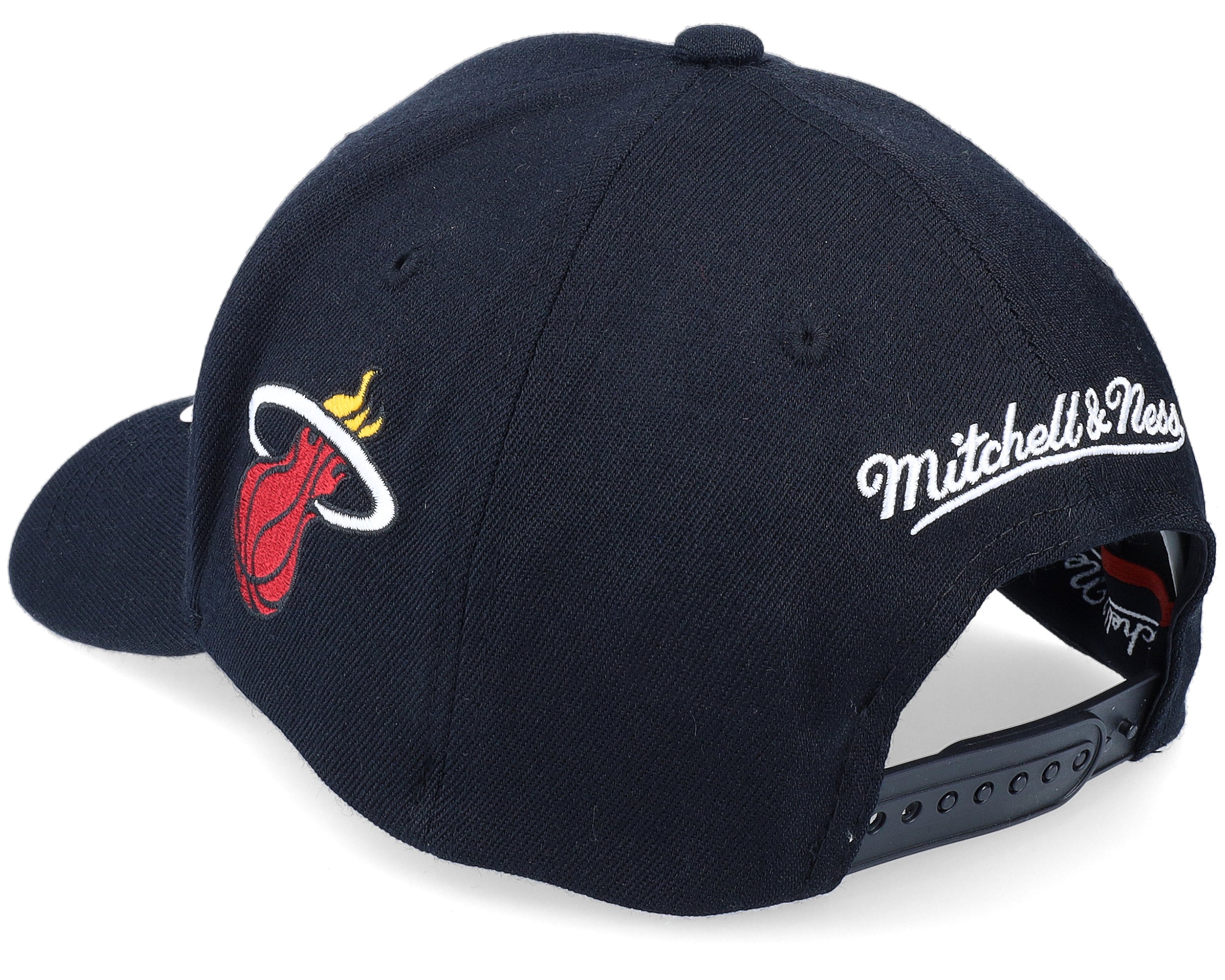Mens Mitchell & Ness NBA TEAM SCRIPT 2.0 STRETCH SNAPBACK HEAT