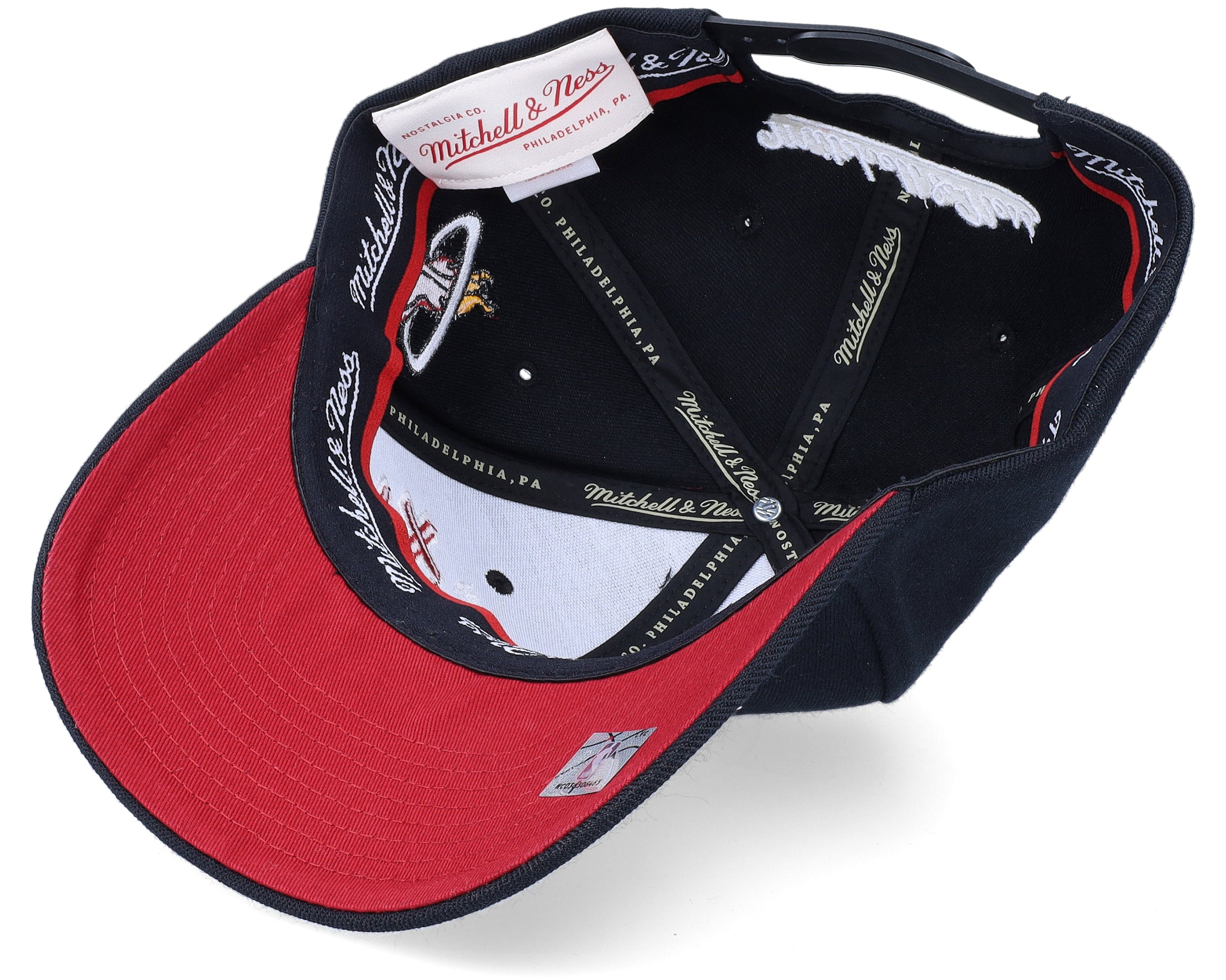 Mens Mitchell & Ness NBA TEAM SCRIPT 2.0 STRETCH SNAPBACK HEAT