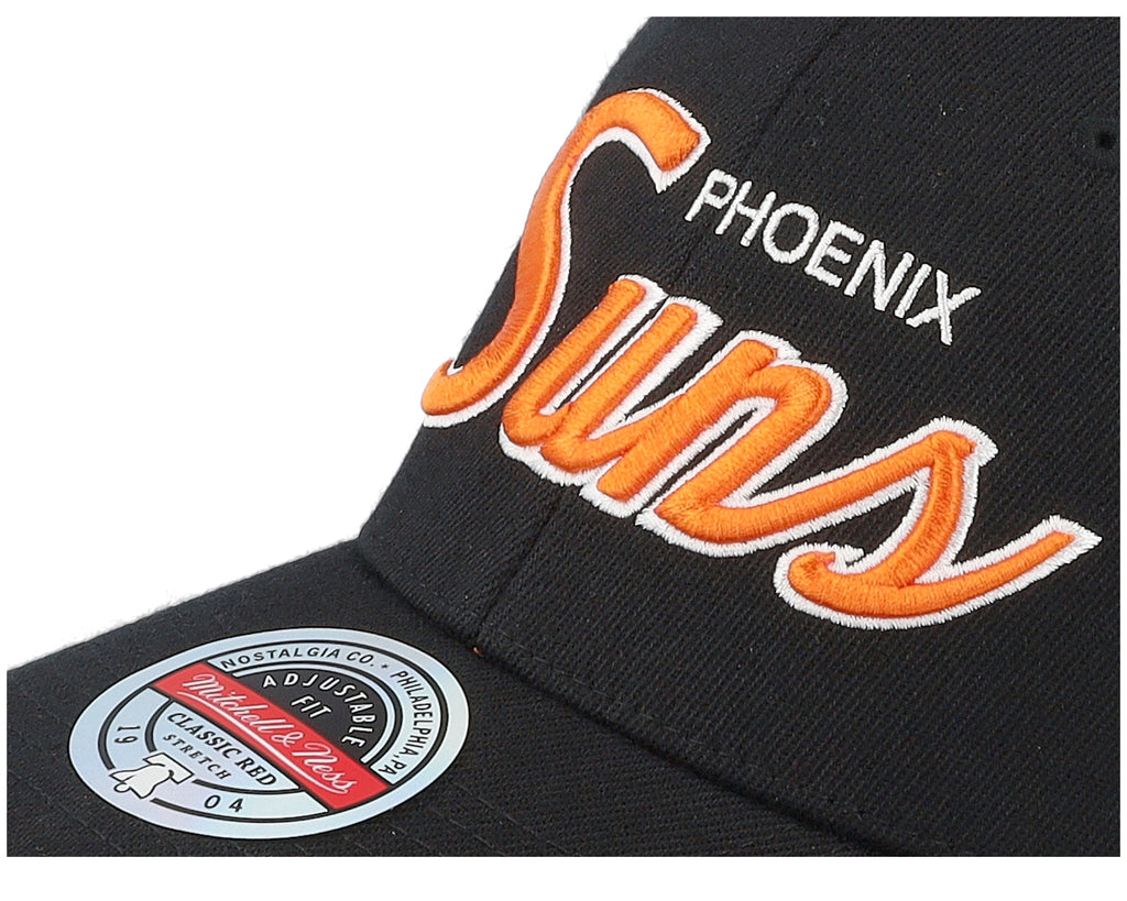 Mens Mitchell & Ness NBA TEAM SCRIPT 2.0 STRETCH SNAPBACK SUNS