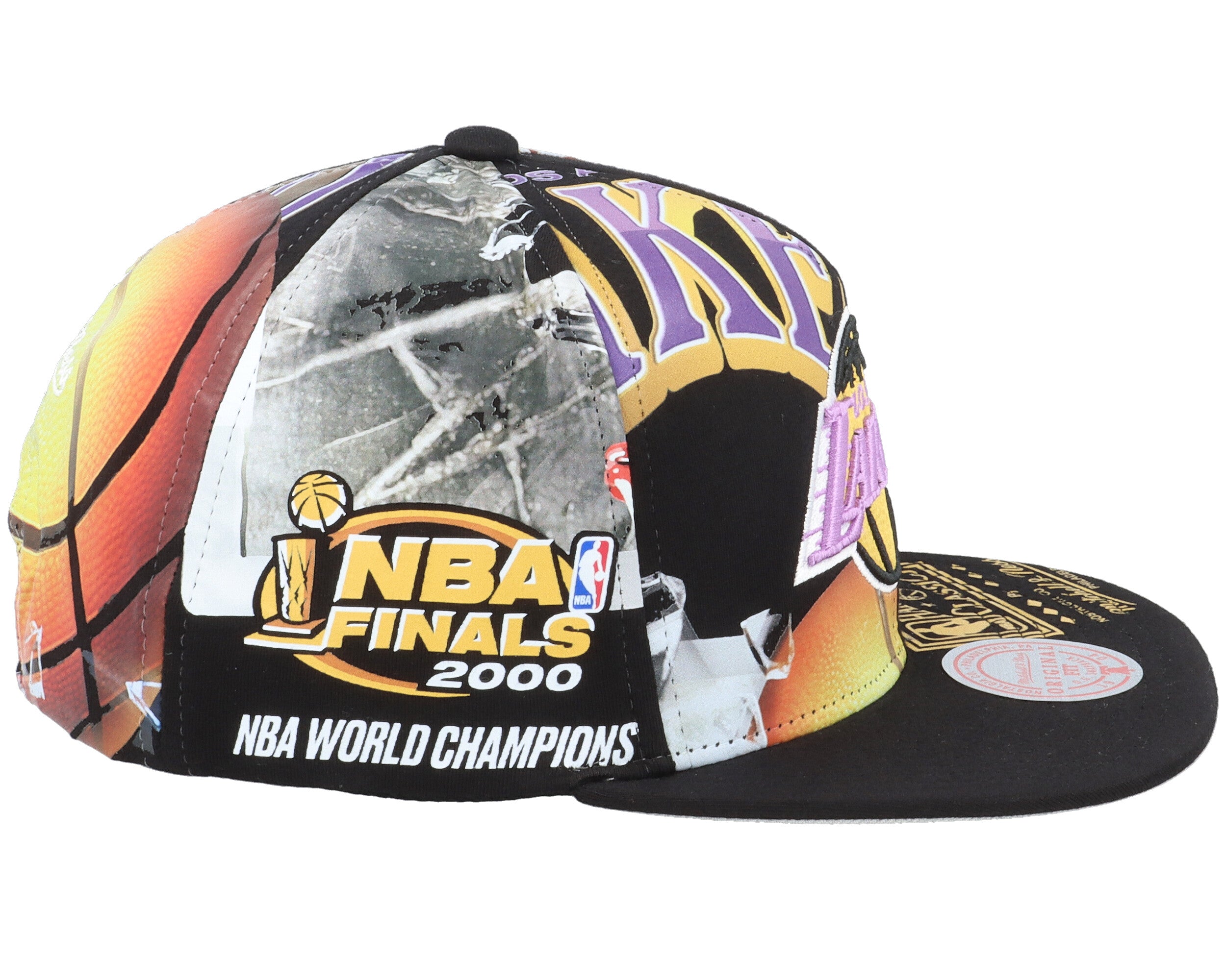[HHSS3458-LALYYPPPBLCK] MENS MITCHELL & NESS NBA LA LAKERS SHIRT REMIX SNAPBACK