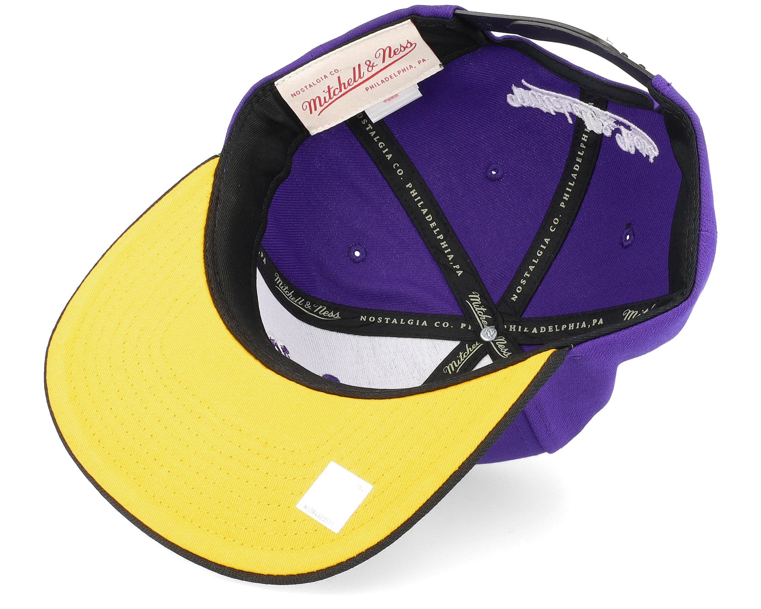 MENS MITCHELL & NESS NBA CORE BASIC SNAPBACK LAKERS - PURPLE-BLACK