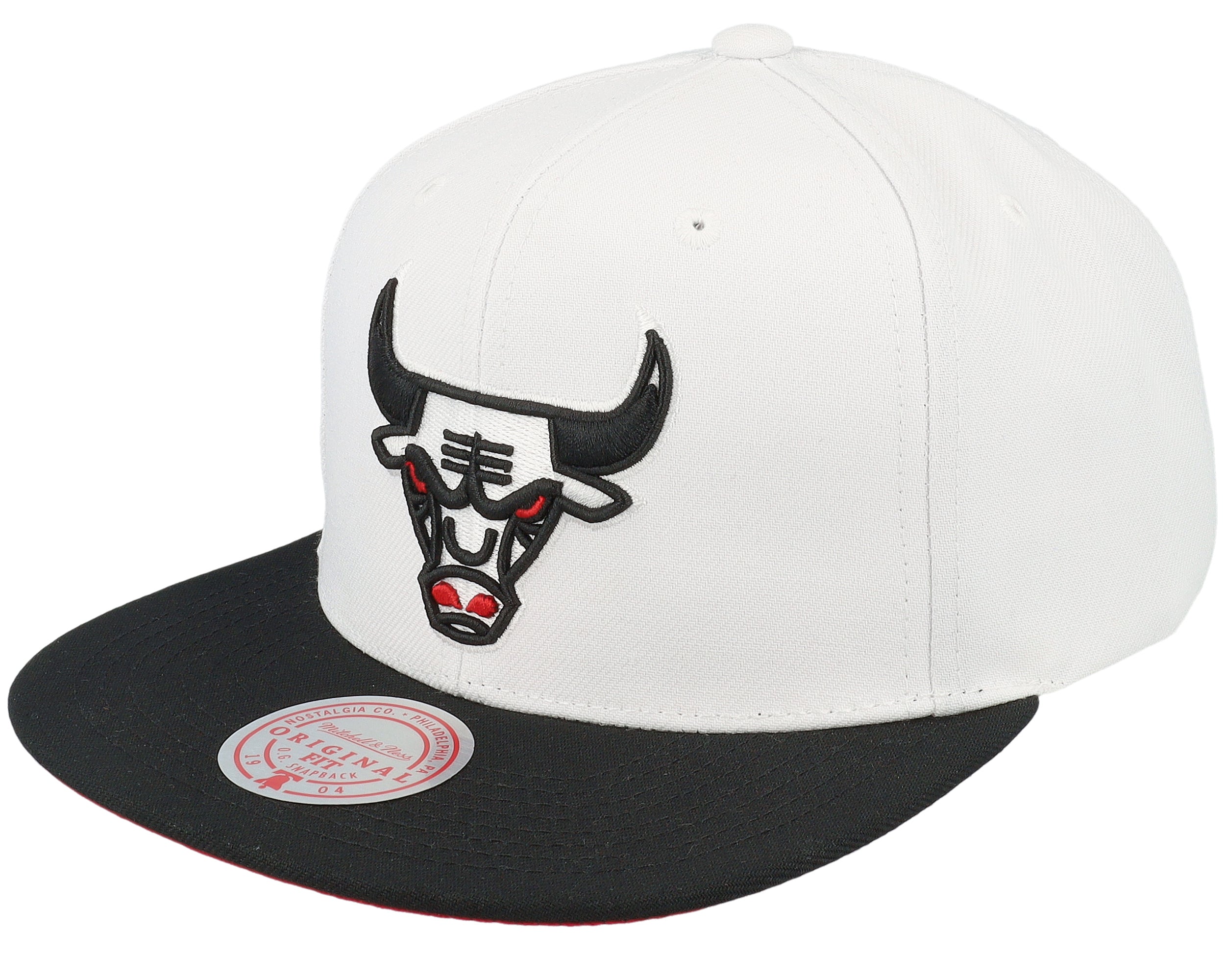 MENS MITCHELL & NESS NBA CORE BASIC SNAPBACK HWC BULLS - WHITE-BLACK