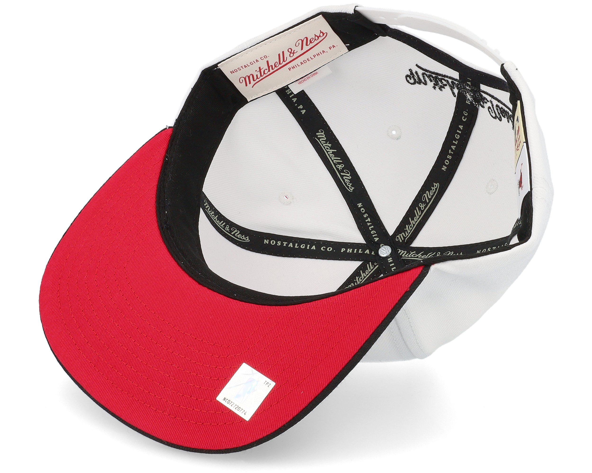 MENS MITCHELL & NESS NBA CORE BASIC SNAPBACK HWC BULLS - WHITE-BLACK