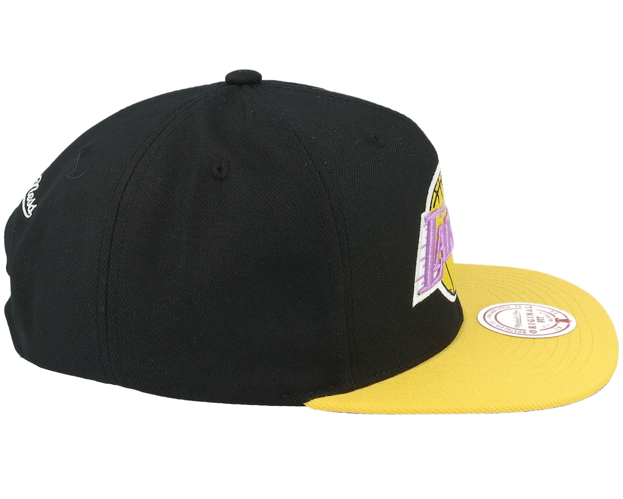 MENS MITCHELL & NESS NBA CORE BASIC SNAPBACK HWC LAKERS - BLACK-GOLD