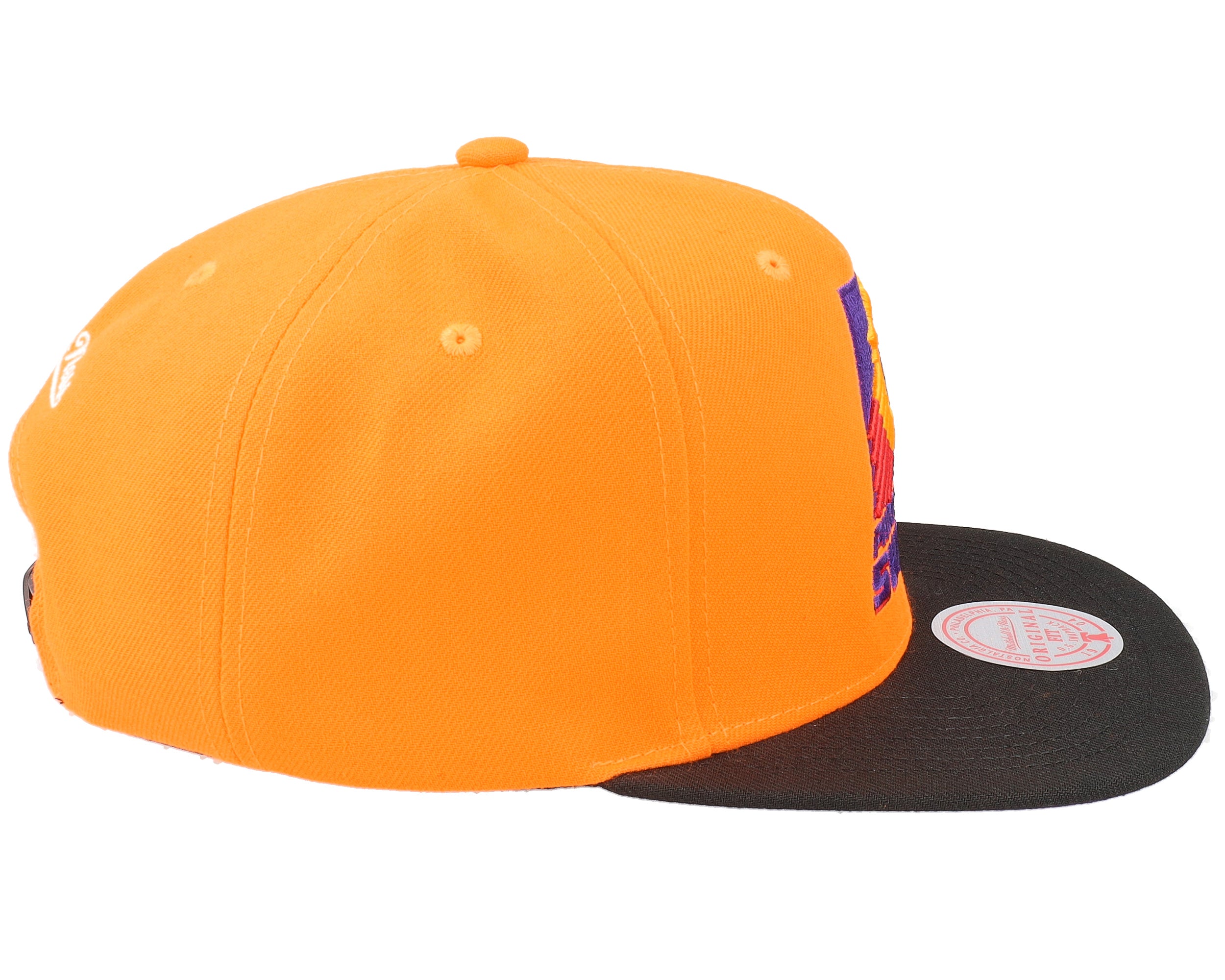 MENS MITCHELL & NESS NBA CORE BASIC SNAPBACK HWC SUNS - ORANGE-BLACK